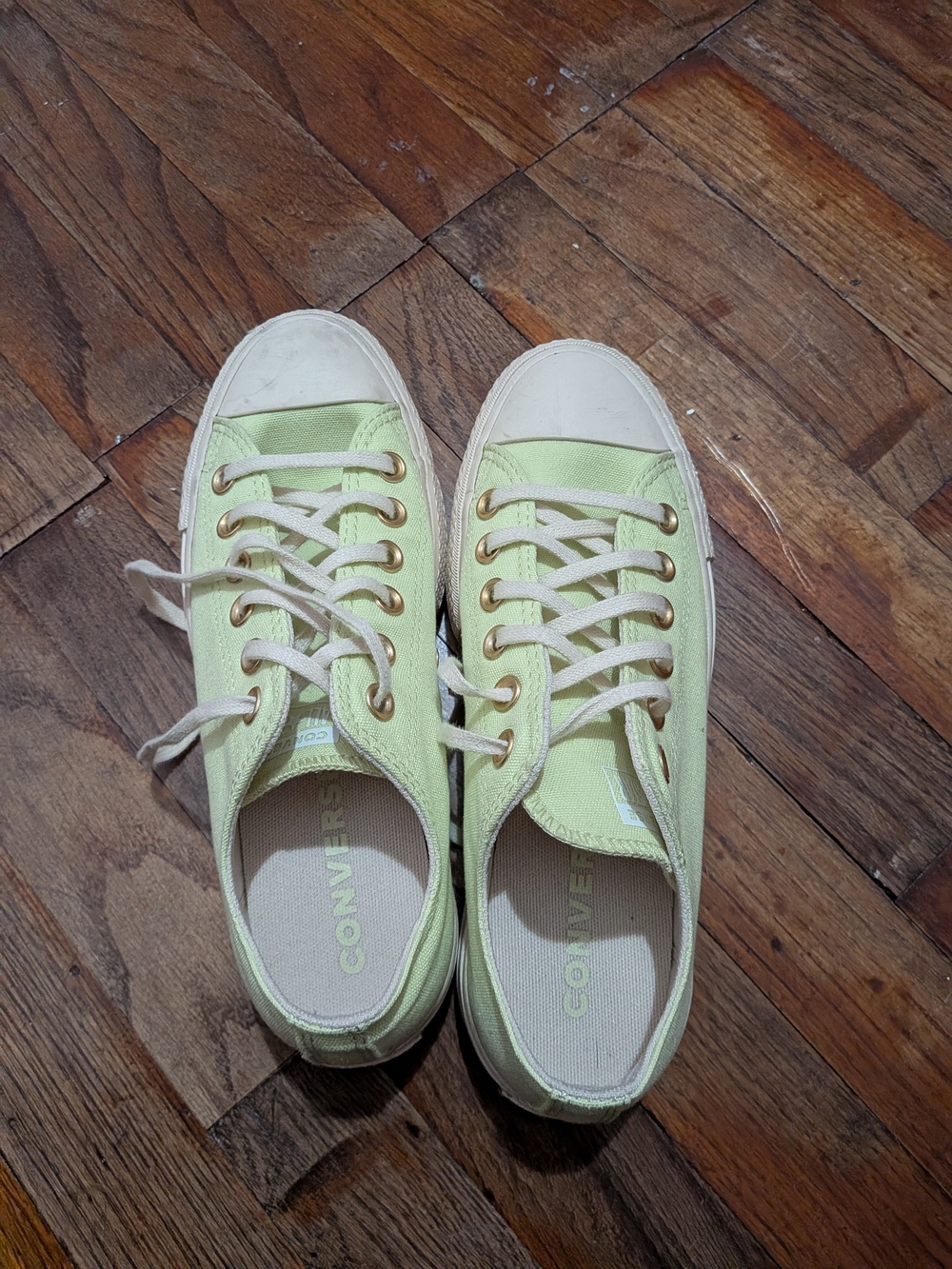 Converse Women's Light Green Low-Top Sneakers
